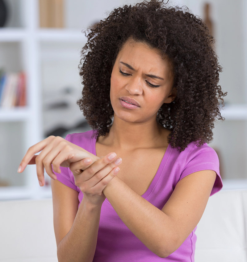 woman with wrist pain